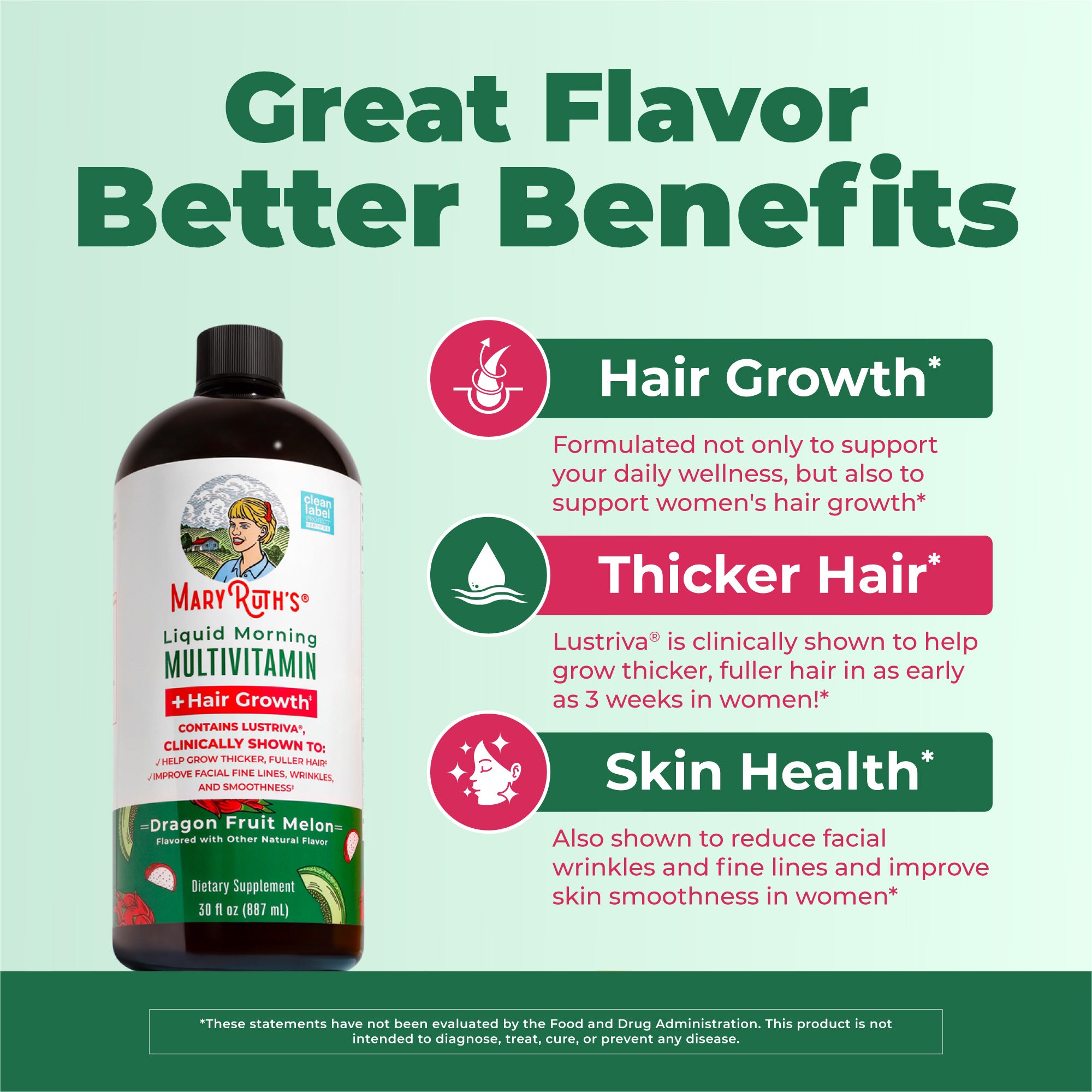 Liquid Morning Multivitamin + Hair Growth