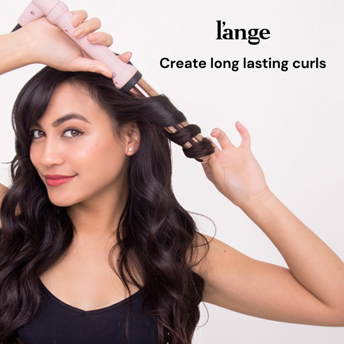 L'ANGE HAIR Ondulé 25MM Titanium Curling Wand | Professional Hot Tools Curling Iron 1 Inch | Salon Hair Styling Wands for Beach Waves | Best Hair Curler Wand for Frizz-Free, Lasting Curls