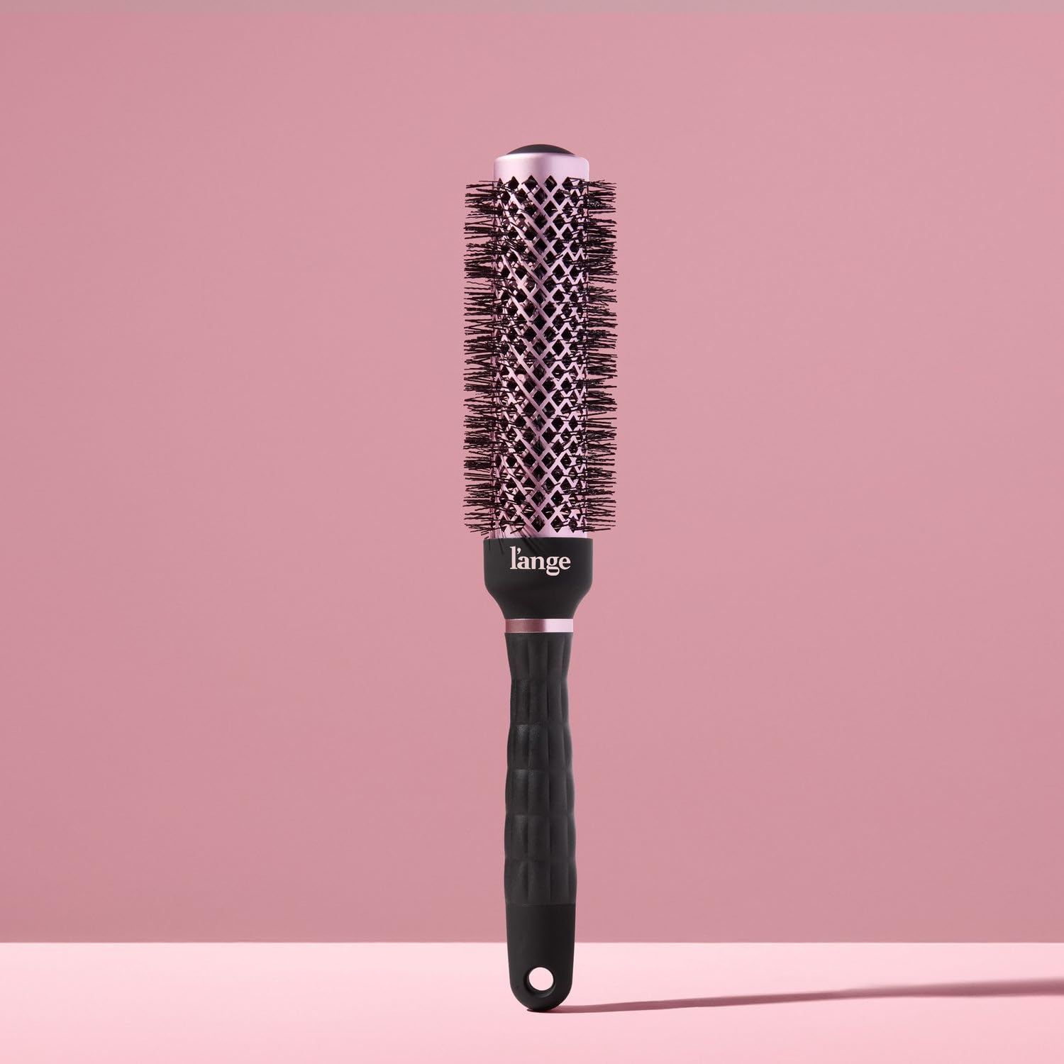 L'ANGE HAIR VolumePro Extra-Long Ceramic Ionic Round Brush, Black | For Blow Drying, Curling & Styling | Adds Volume, Reduces Frizz & Boosts Shine | Ideal for Extra-Long Hair (33mm)