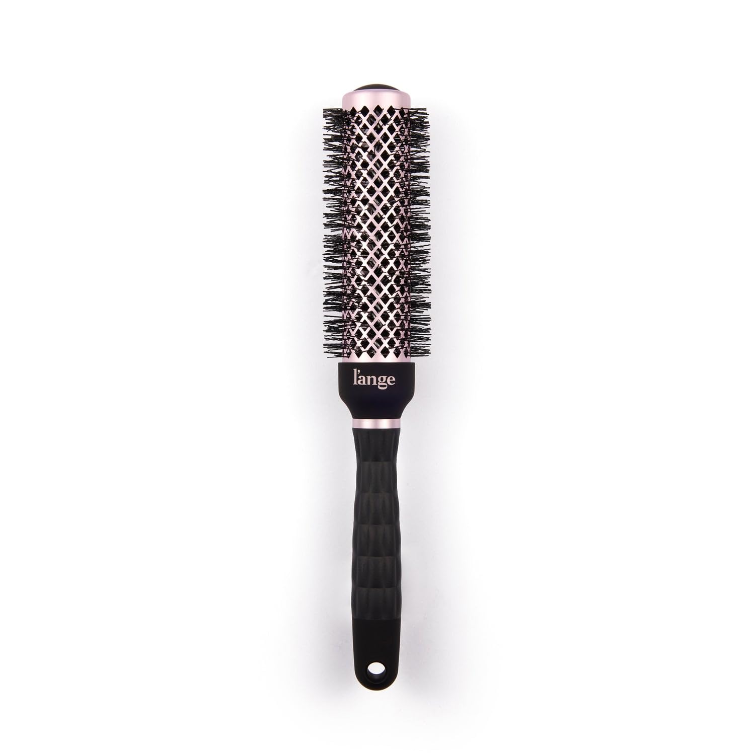 L'ANGE HAIR VolumePro Extra-Long Ceramic Ionic Round Brush, Black | For Blow Drying, Curling & Styling | Adds Volume, Reduces Frizz & Boosts Shine | Ideal for Extra-Long Hair (33mm)