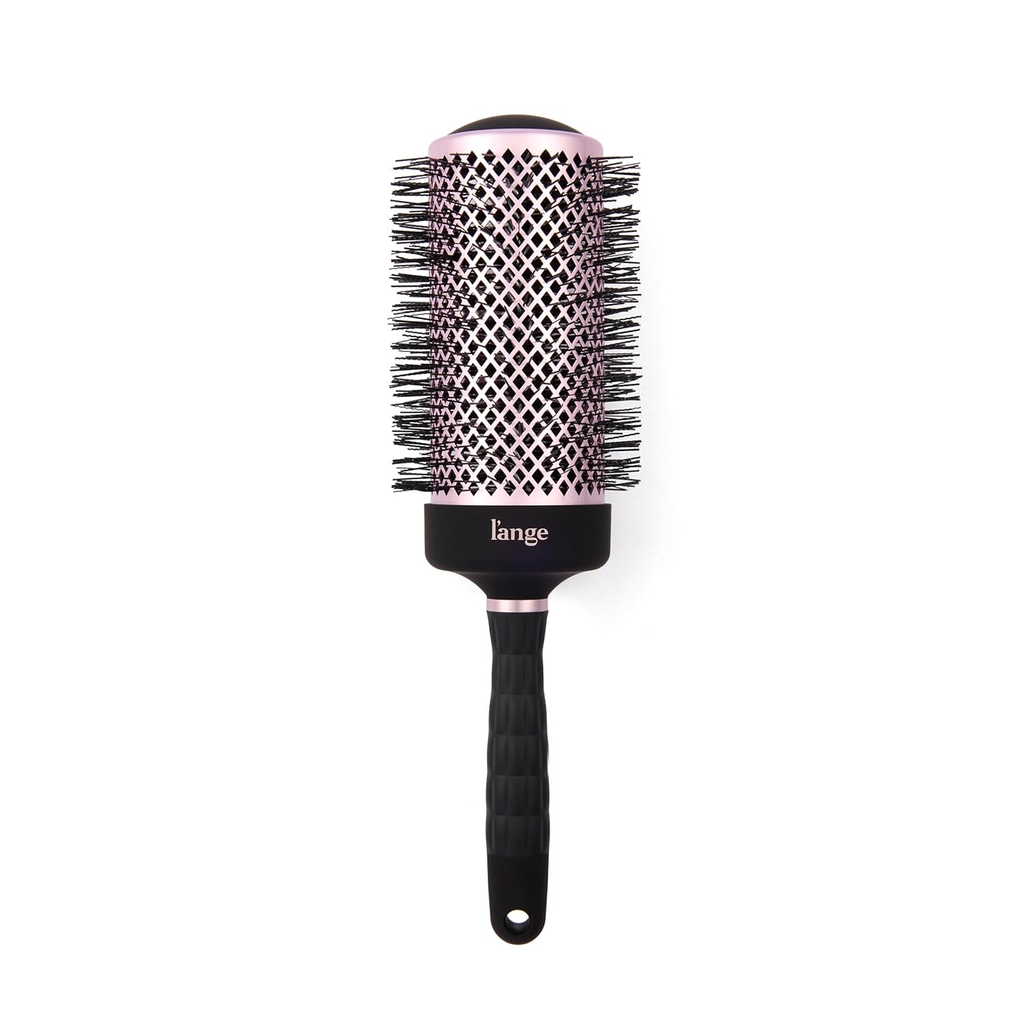 L'ANGE HAIR VolumePro Extra-Long Ceramic Ionic Round Brush, Black | For Blow Drying, Curling & Styling | Adds Volume, Reduces Frizz & Boosts Shine | Ideal for Extra-Long Hair (65mm)