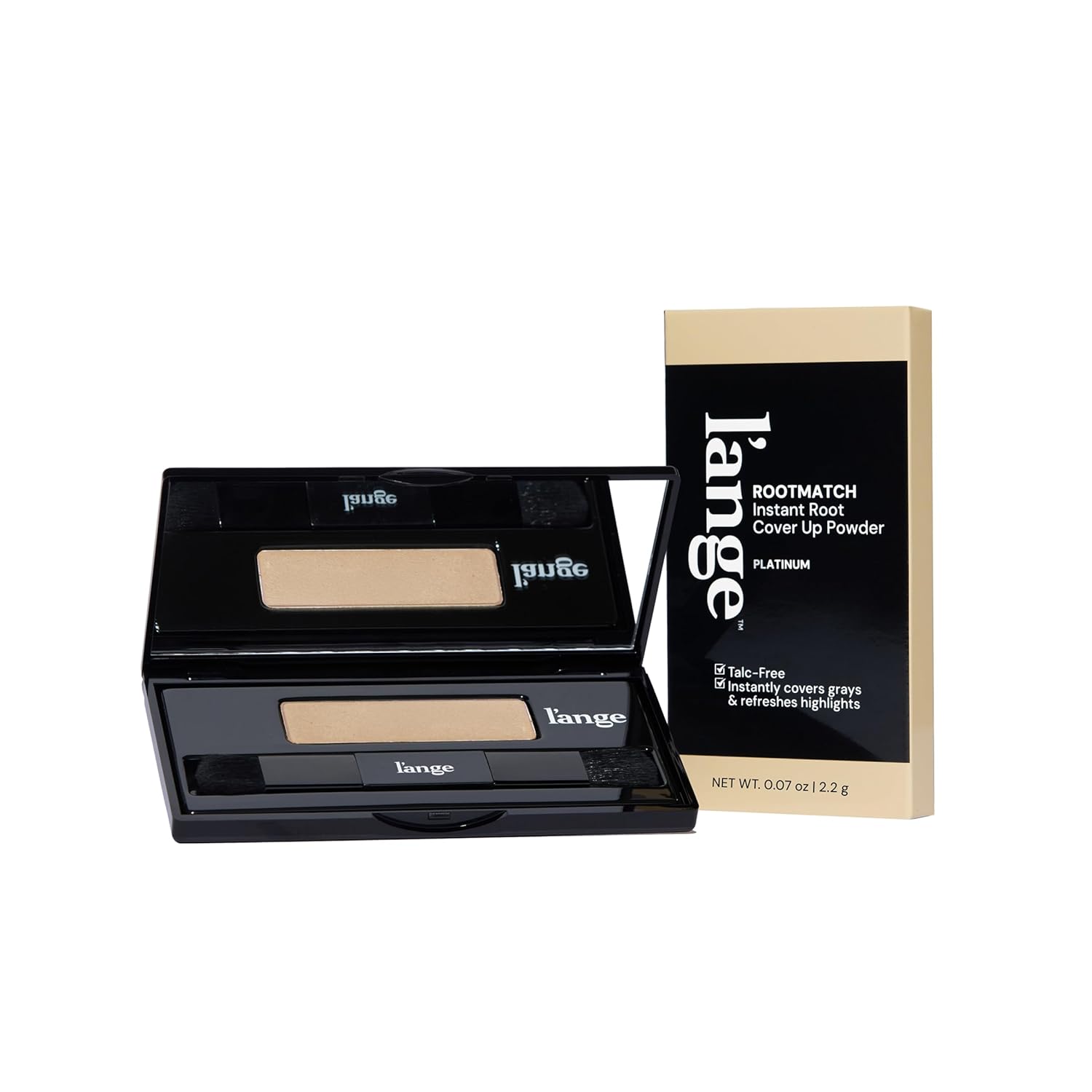 L'ANGE HAIR RootMatch Instant Root Cover Up Powder | Conceals Grays & Sparse Spots | Extends Highlights | Transfer- & Water-Resistant | For All Hair Types (Platinum)