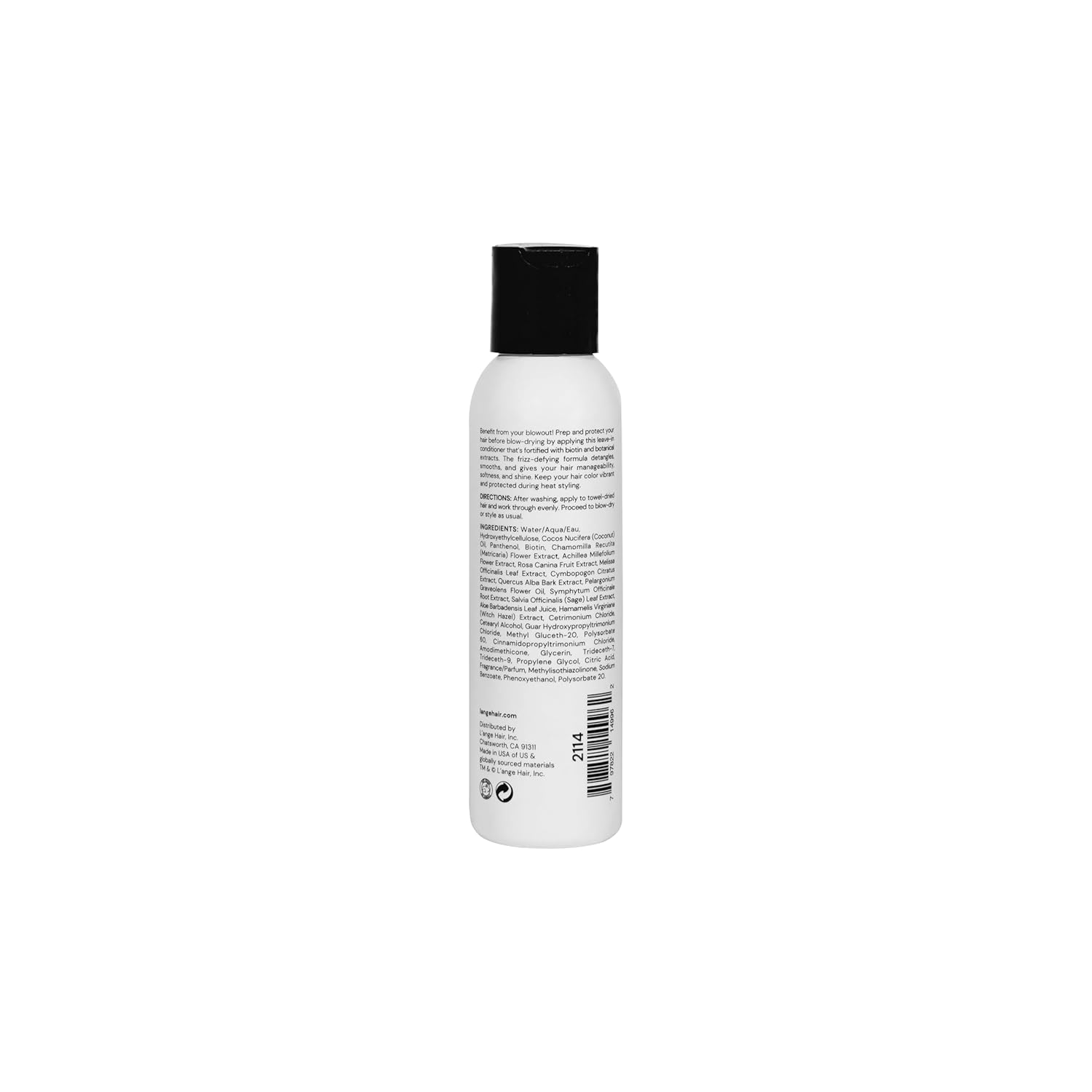L'ANGE HAIR Envie Leave-In Conditioner - Biotin, Coconut Oil & Botanical Extracts - Professional Salon Grade Treatment for Hair - Anti-Frizz Blowout Care - UV Blocker, 4 Fl Oz