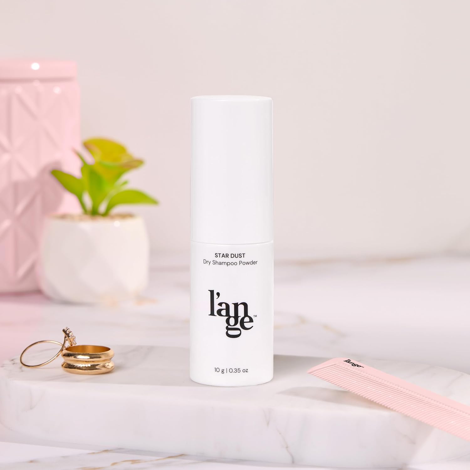 L'ANGE HAIR Star Dust Dry Shampoo Powder | Volumizing Travel Size Dry Shampoo for Women & Men | Helps Refresh Hair Between Washes | Doesn’t Leave Residue | Alcohol Free, Sulfate Free, Paraben Free
