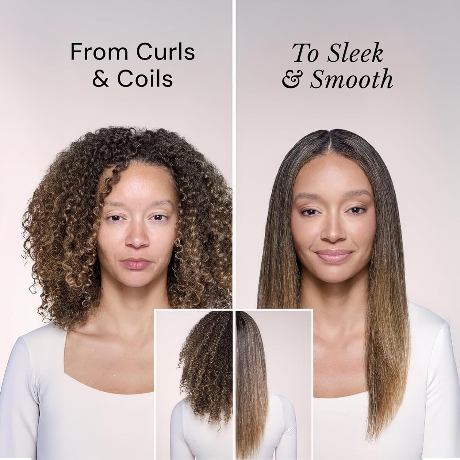 L'ANGE HAIR Smooth It 2-in-1 Hair Straightener Brush with Digital Temperature Dial Up to 450°F | Frizz Control Straightening Comb | Quick Styling Hot Brush for All Hair Types | Auto Shut-Off | Black