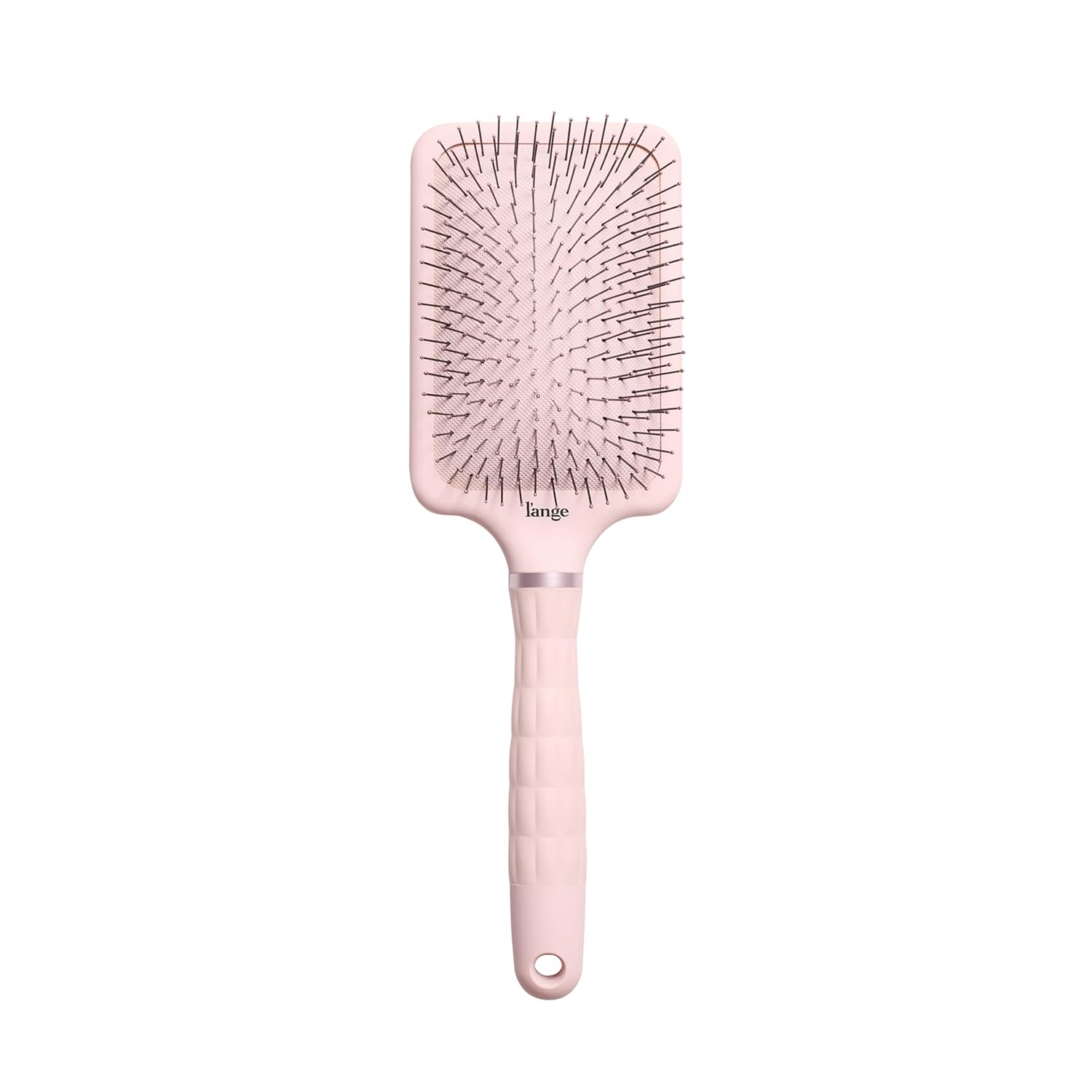 L'ANGE HAIR Detangling Paddle Brush | Gentle Nylon Bristles for Wet & Dry Hair | Smooth Detangling & Scalp Massage | Lightweight, Non-Slip Handle | Works for All Hair Types (Blush)
