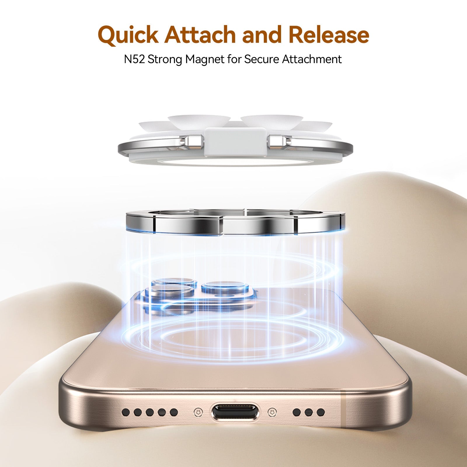 Telesin Magnetic Suction Cup Mount