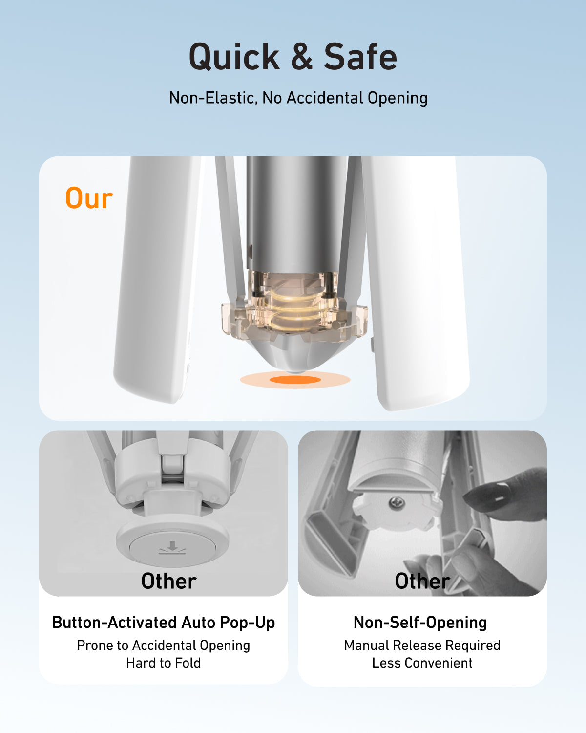 1.8m portable selfie stick tripod