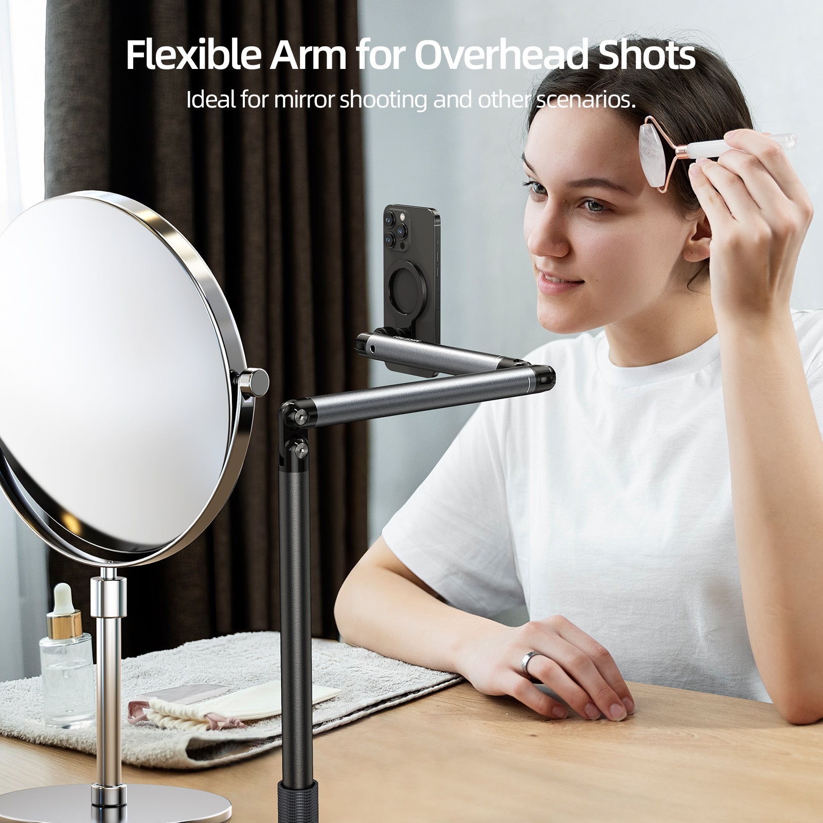 TELESIN mobile video/live shooting magnetic floor  stand