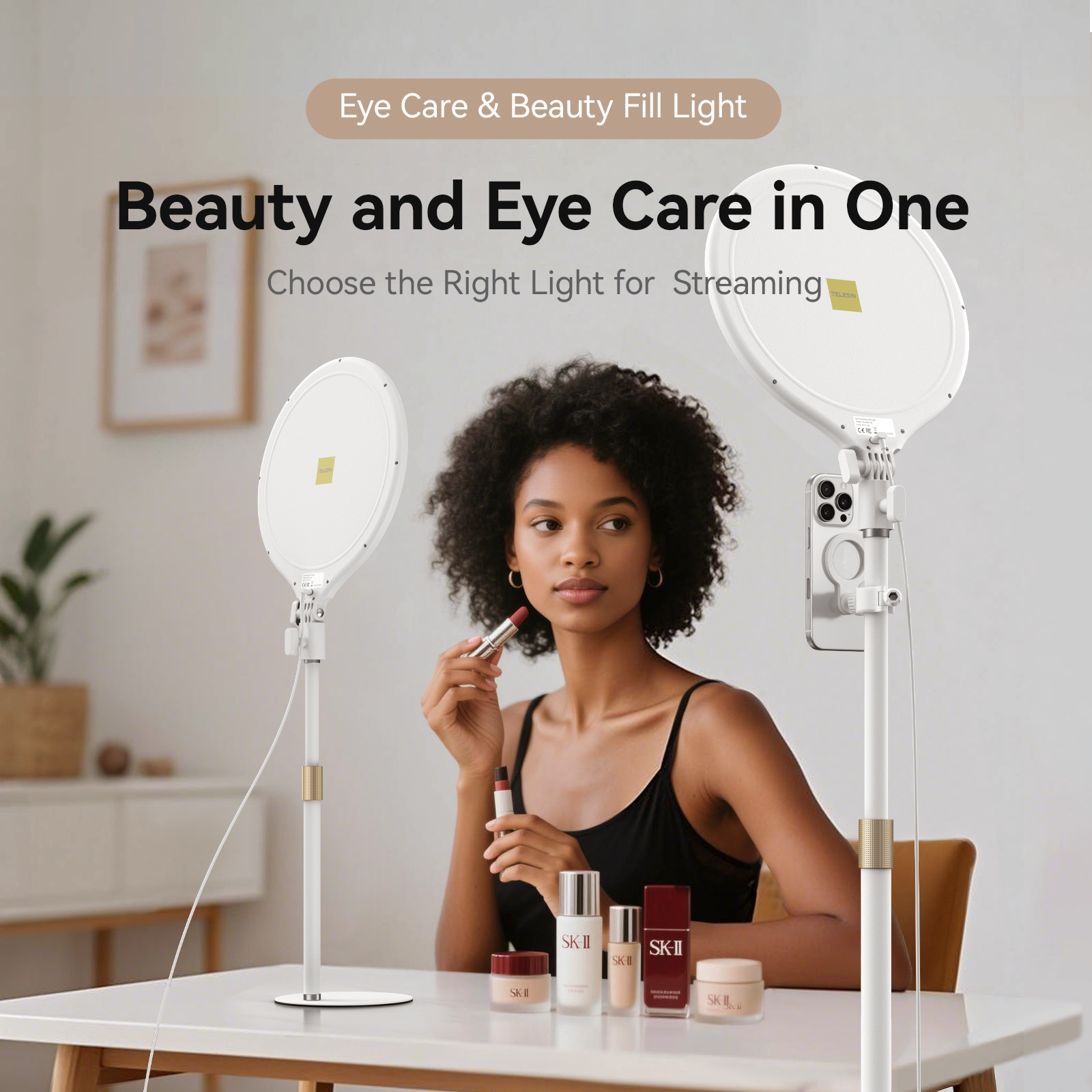 Telesin Eye Care & Beauty Fill Light