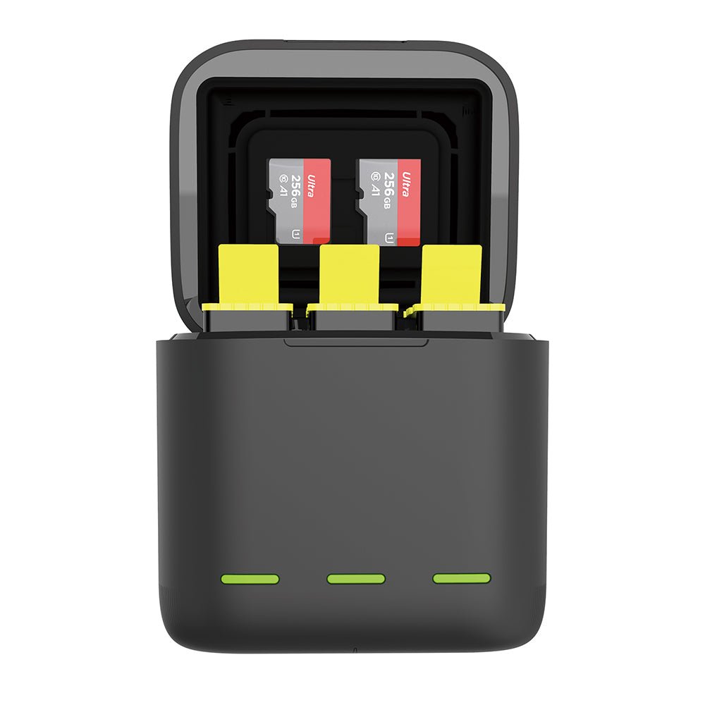 3 Slots LED Storage Charger Box for GoPro 9-12