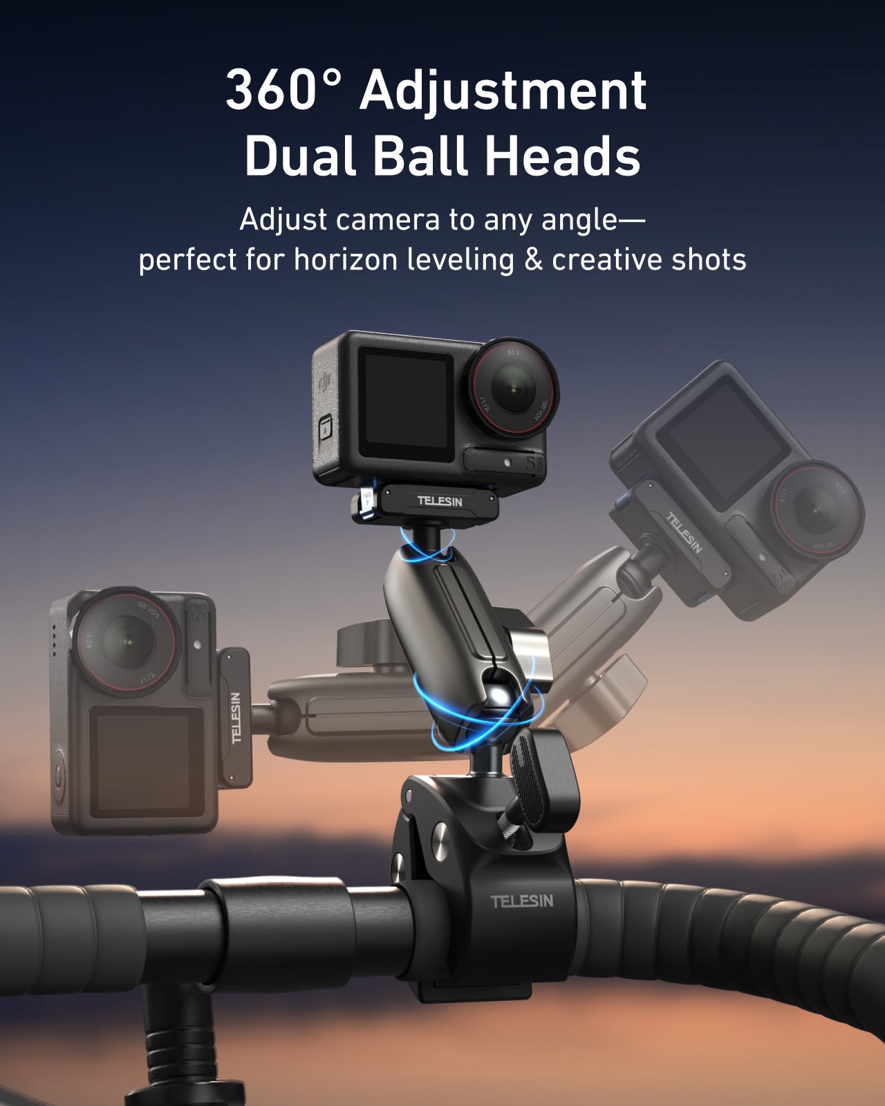 Aluminum Alloy Camera Clamp Mount for Osmo Action