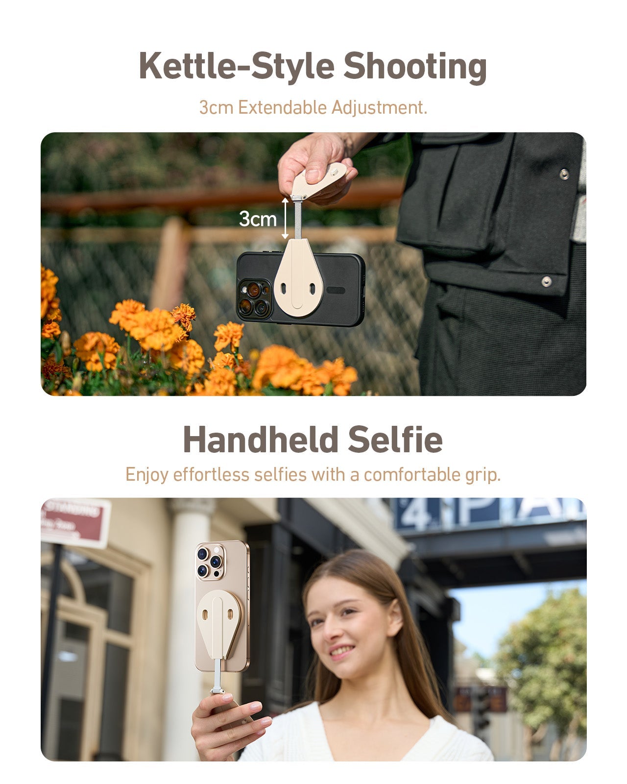 TELESIN Waterdrop-shaped Phone Stand