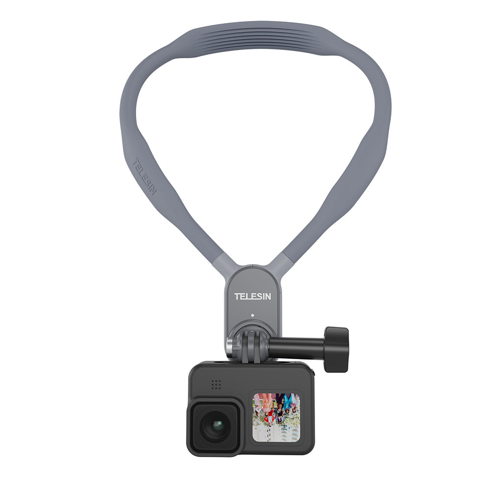 TELESIN Magnetic Neck Holder Mount for Action Cameras/ Phones