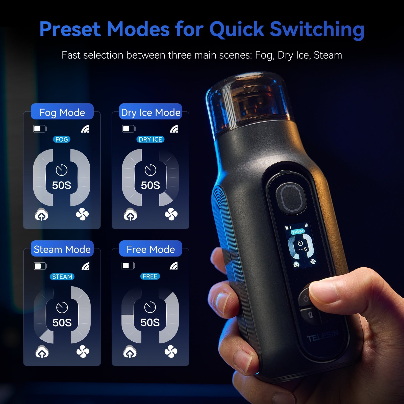 TELESIN C40 Portable Fog Machine