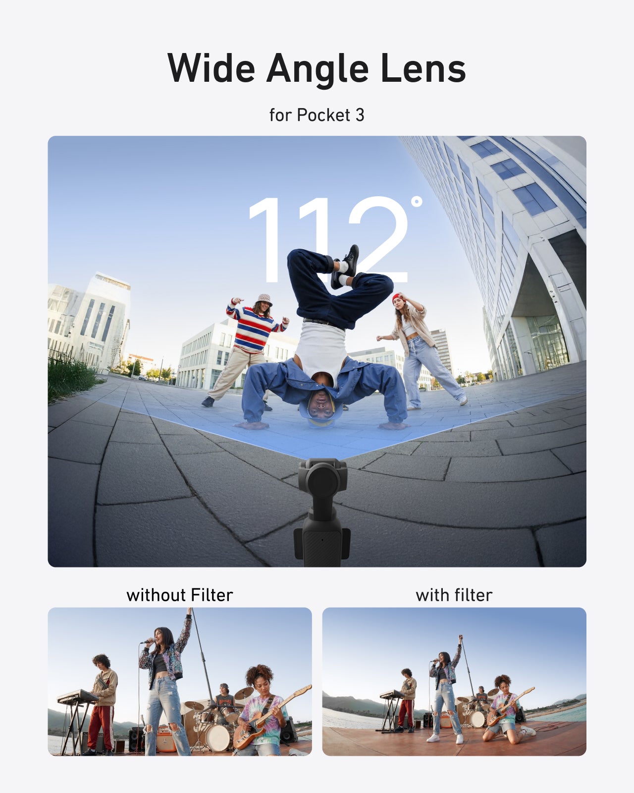 Wide-angle Lens for DJI Osmo Pocket 3