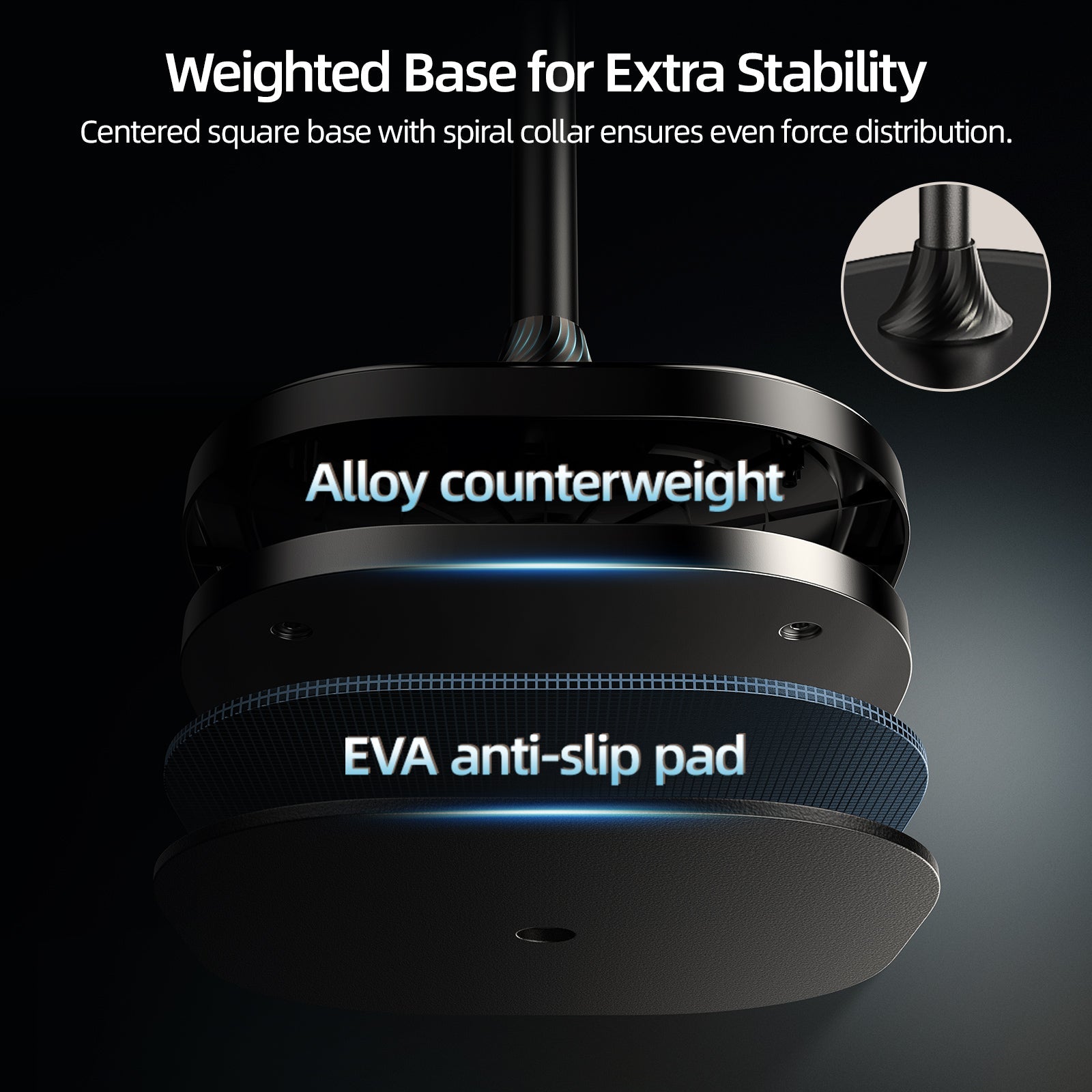 TELESIN mobile video/live shooting magnetic floor  stand