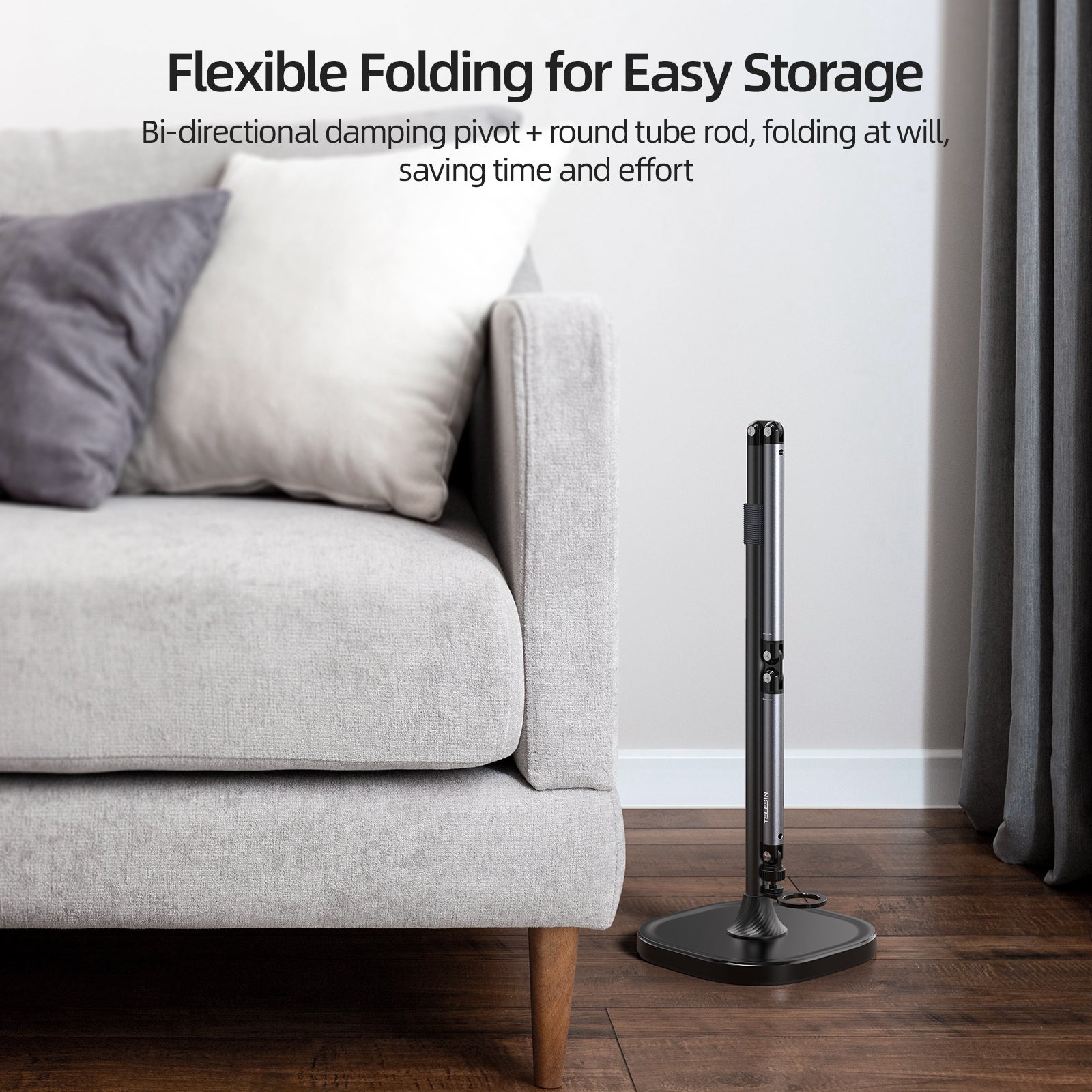 TELESIN mobile video/live shooting magnetic floor  stand