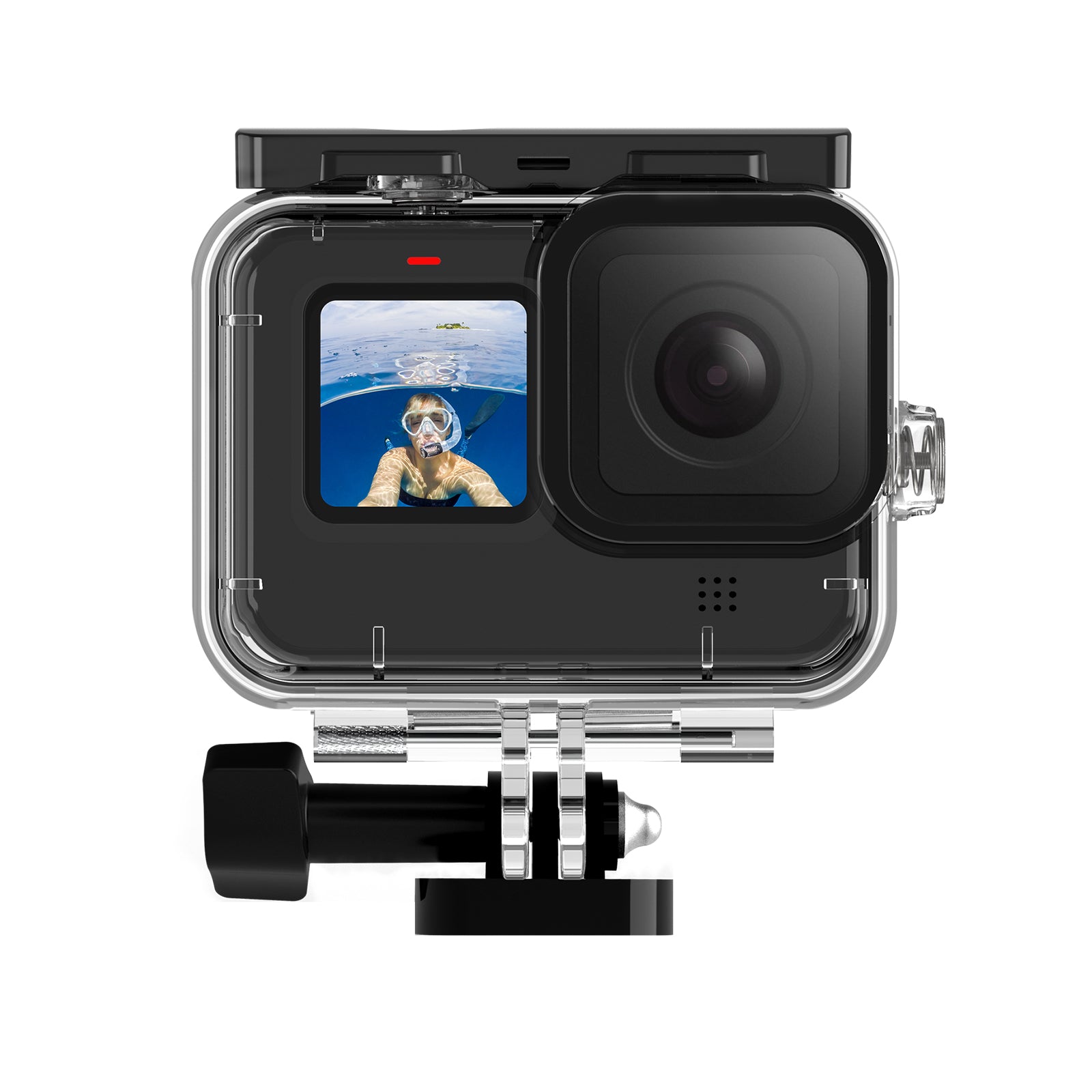 Waterproof Case with Lens Filter for GoPro 9-12