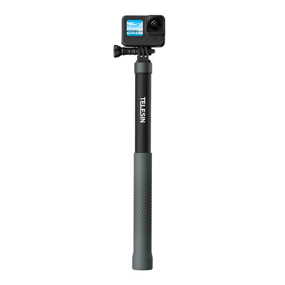 TELESIN 1.2m Adjustable Carbon Fiber Selfie Stick