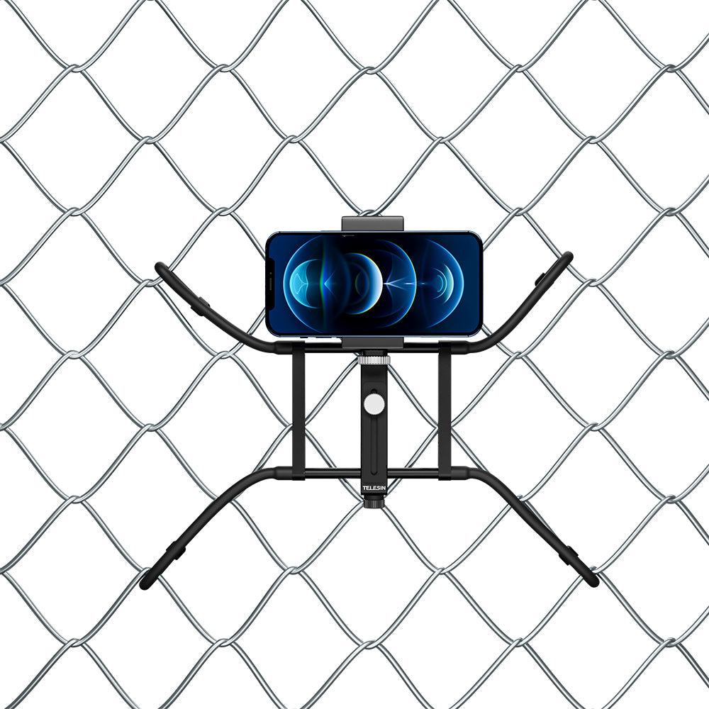 TELESIN Adjustable Universal Fence Mount for Action Cameras/ Phones