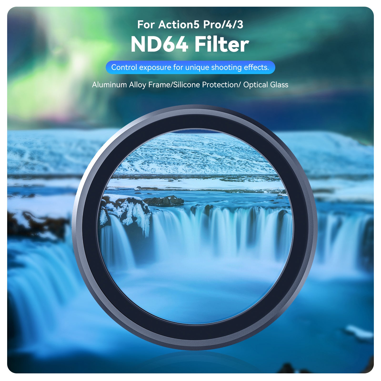 Telesin Filter Set CPL+ ND Filter Set For Action5 Pro/4/3