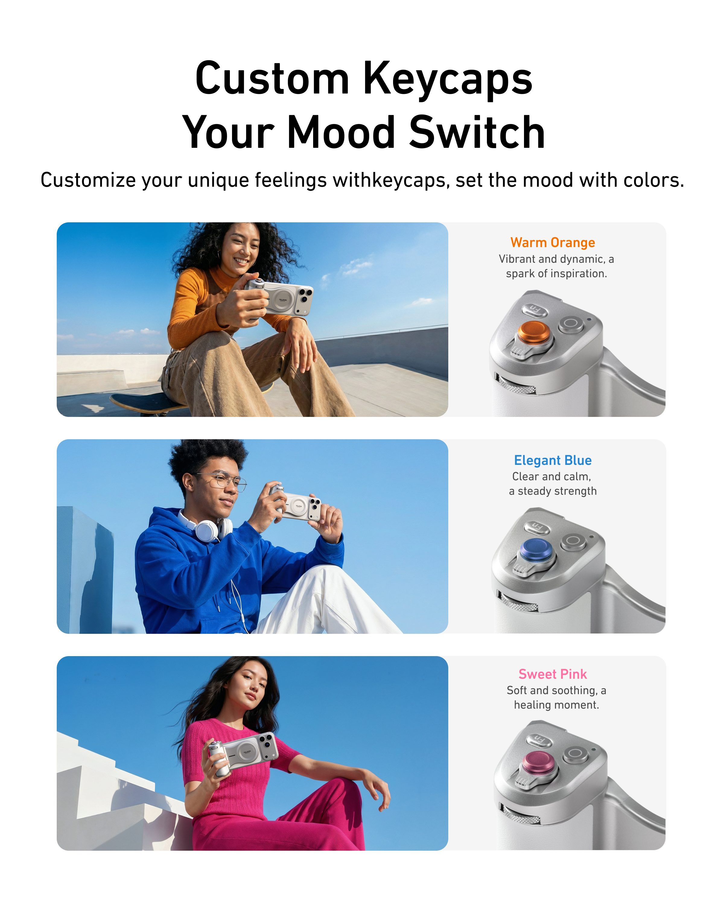 TELESIN Magnetic Pro Shot Imaging Camera Grip