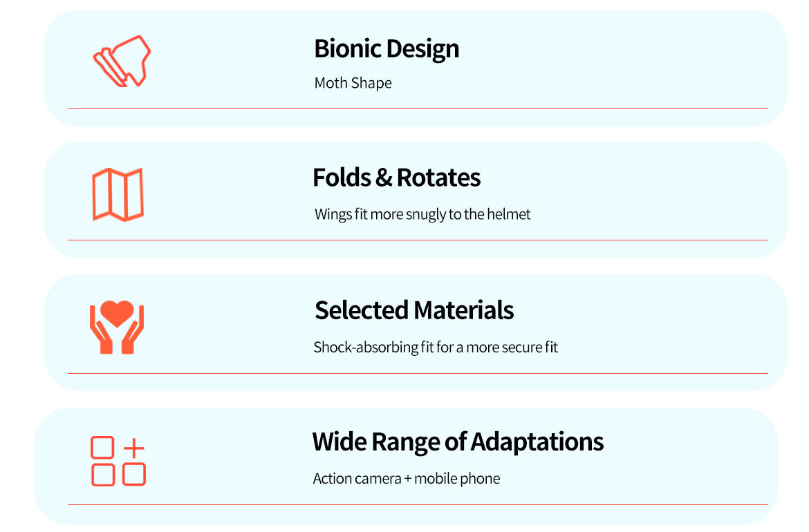 TELESIN Motorcycle Helmet Chin Strap Mount for GoPro