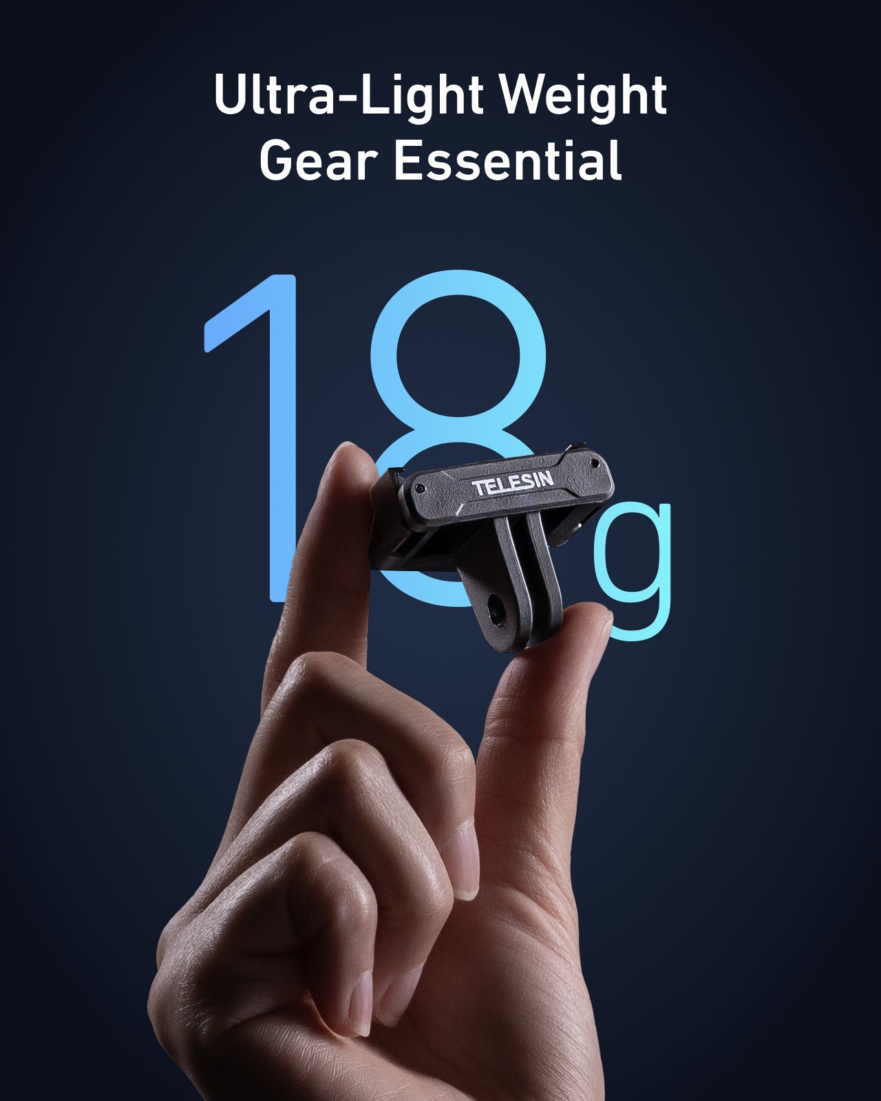 TELESIN Magnetic Quick-Release Adapter Mount