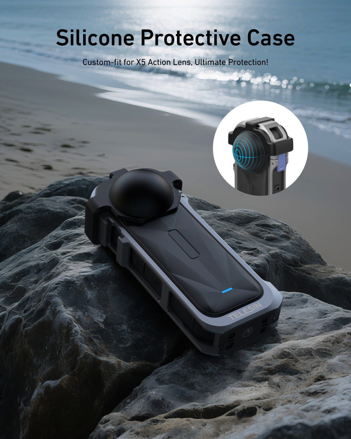 TELESIN Full Cage Protection for Insta360 X5