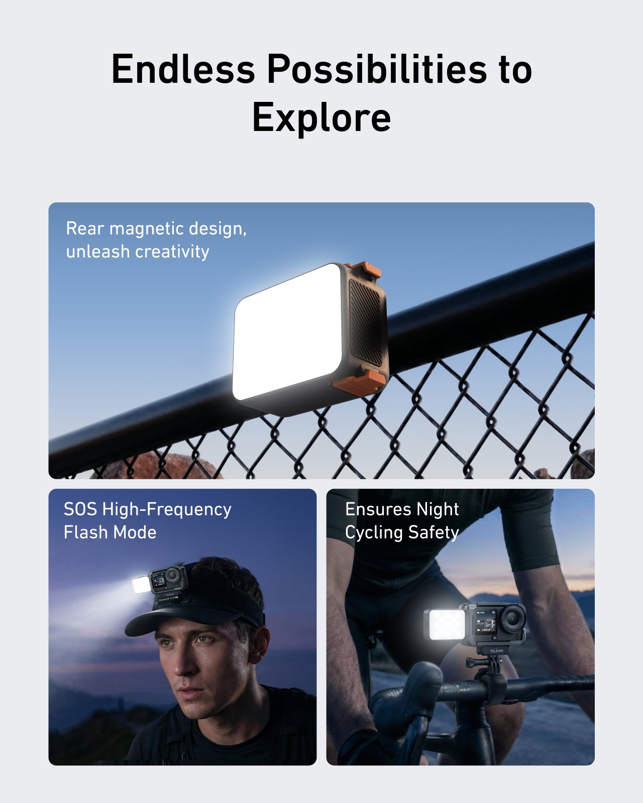 Magnetic Quick-Release Fill Light for Osmo Nano/Action 6