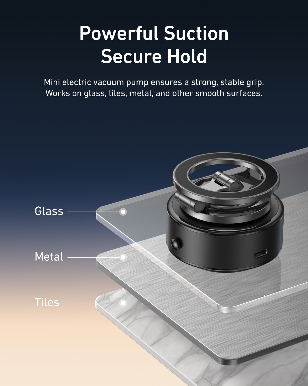 Telesin Magnetic Electric Suction Cup