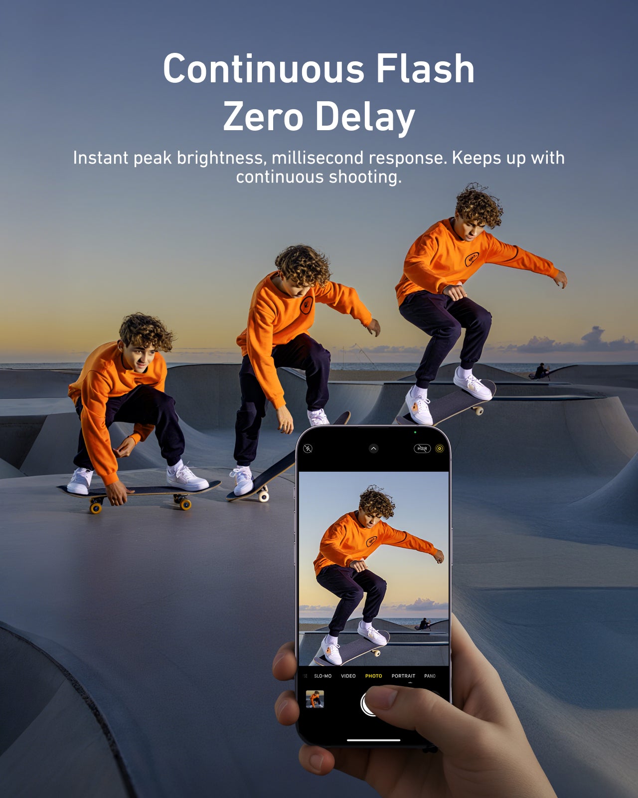 TELESIN 2 In 1 Magnetic Flashlight & Selfie Light