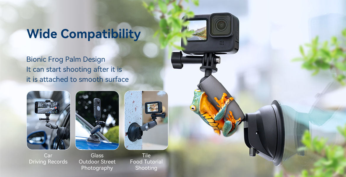 TELESIN Camera Suction Cup Mount