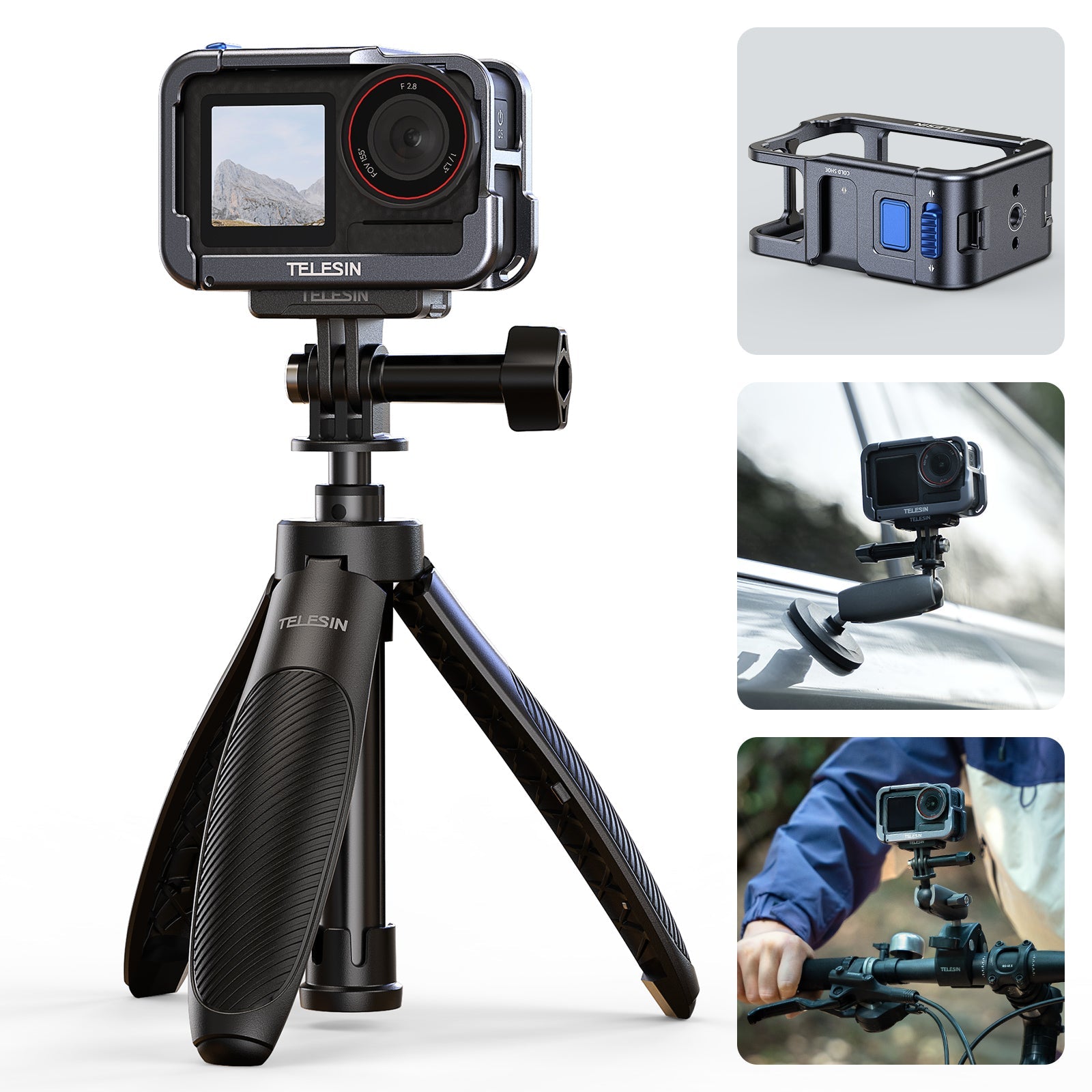 Ultra-light Metal Cage for DJl Action 5 Pro/4/3