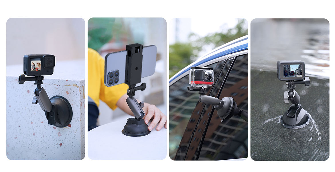 TELESIN Camera Suction Cup Mount