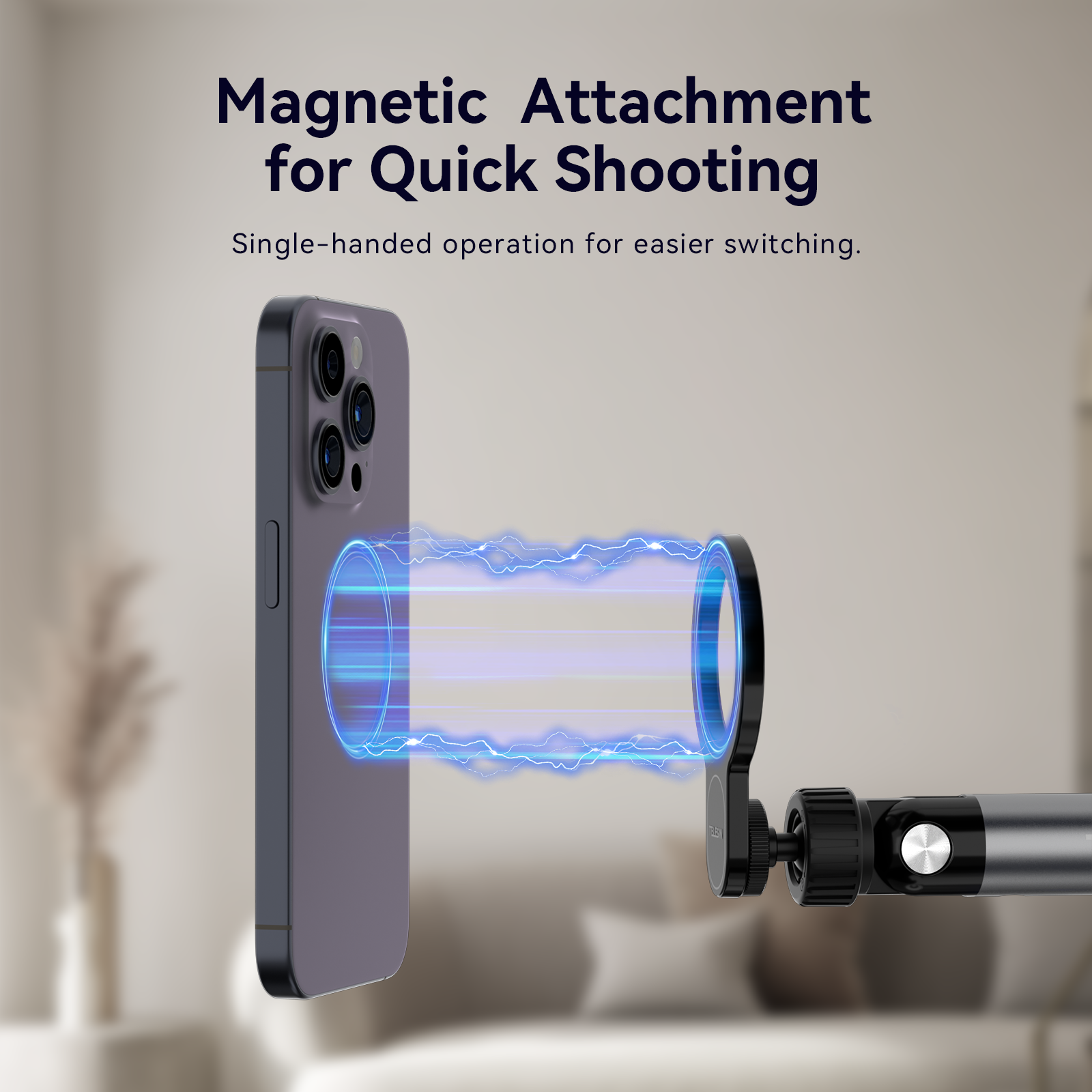 TELESIN Magnetic Desktop Stand(Clamping)