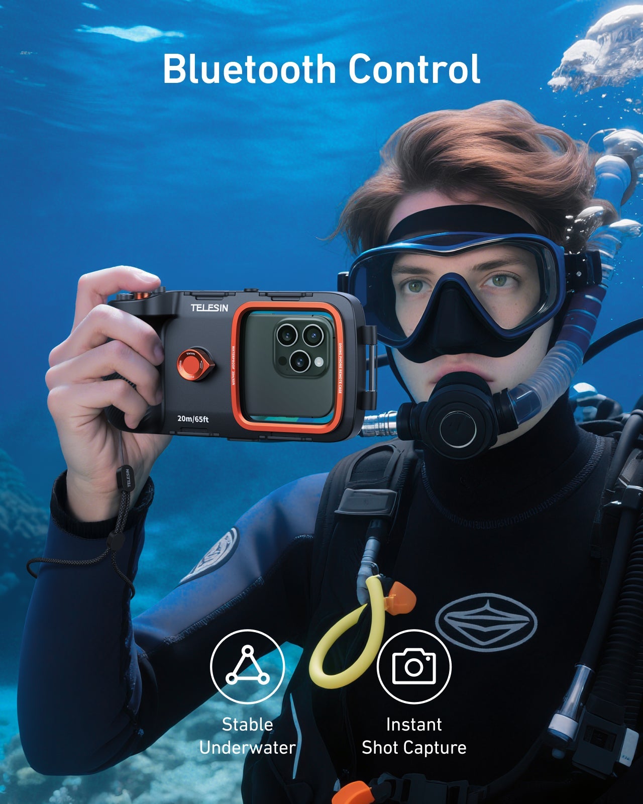 TELESIN Underwater Diving Phone Case