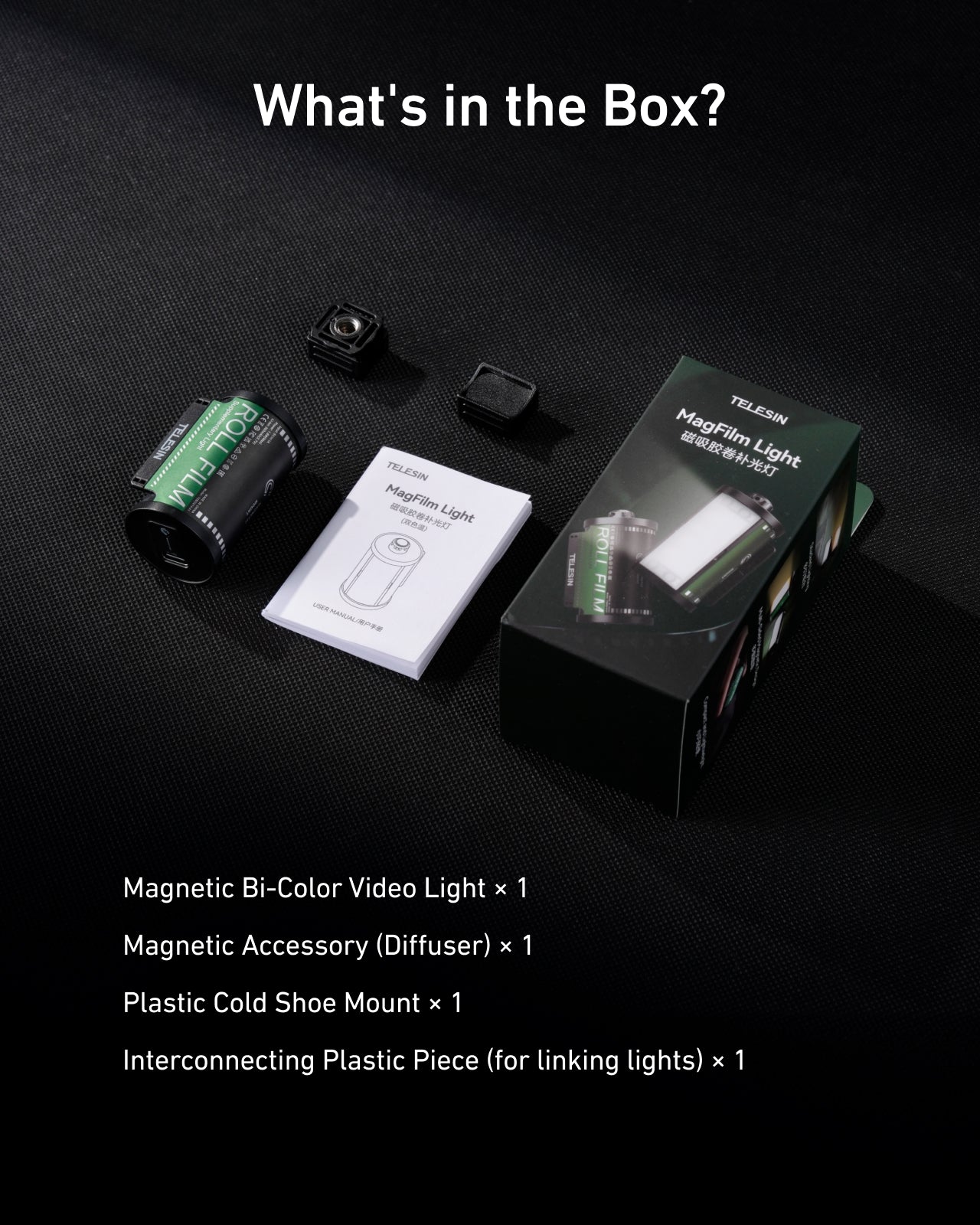 TELESIN Bi-Color LED Video Light For Camera