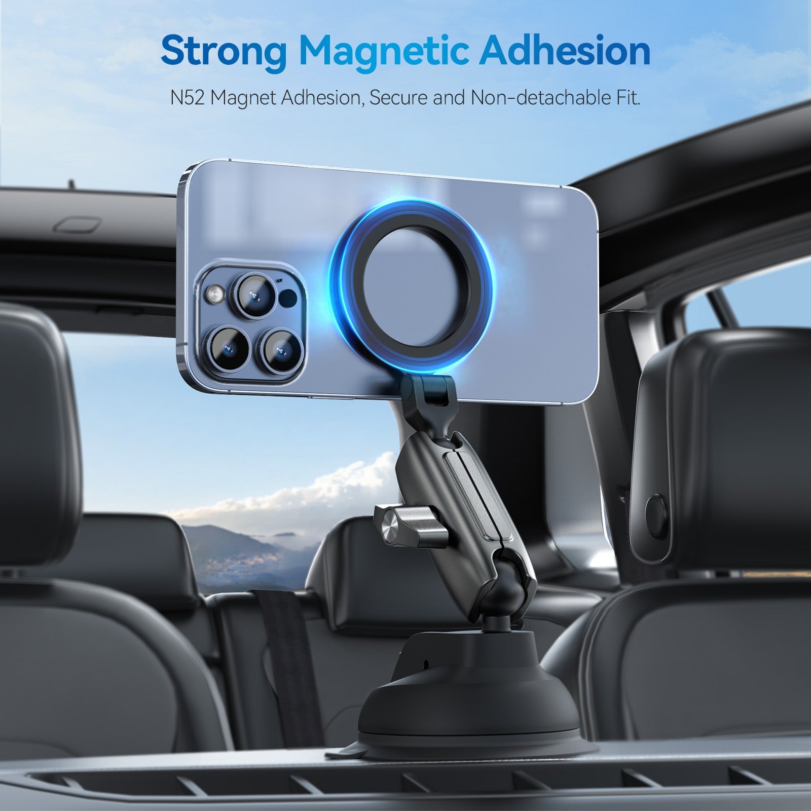 Magnetic Suction Car Phone Mount