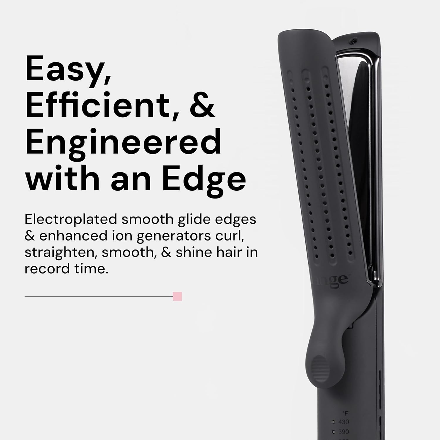 L'ANGE HAIR Le Duo Edge 360° Airflow Titanium Styler Blush (Black) - View 2