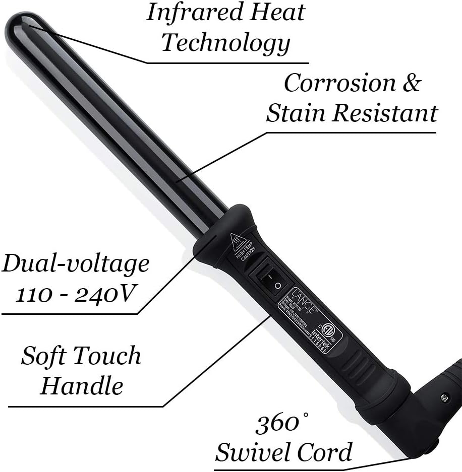 L'ANGE HAIR Ondulé 25 MM Ceramic Curling Wand - View 3