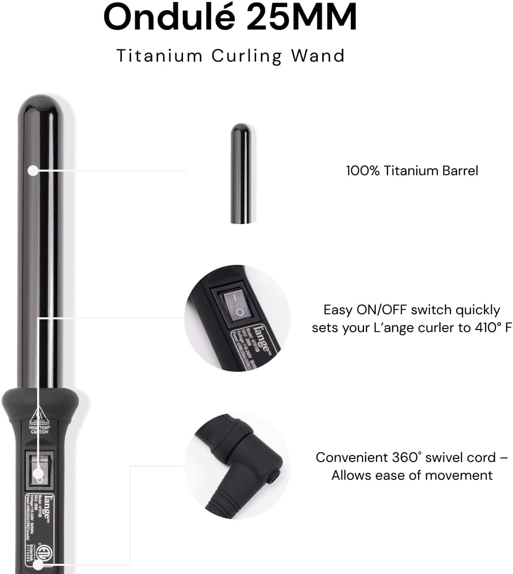 L'ANGE HAIR Ondulé 25 MM Ceramic Curling Wand - View 2