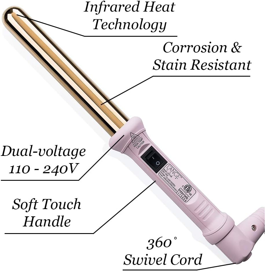 L'ANGE HAIR Ondulé 25MM Titanium Curling Wand - View 4
