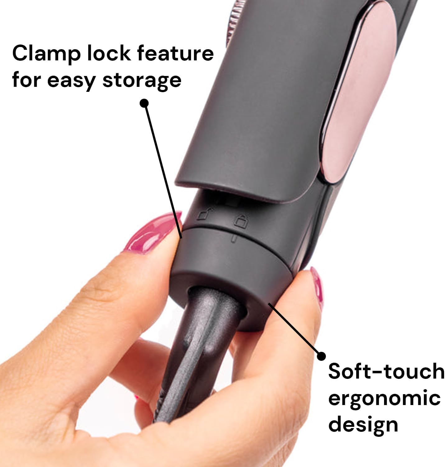 L'ANGE HAIR Le Titane Titanium Flat Iron (1.75" Black) - View 4