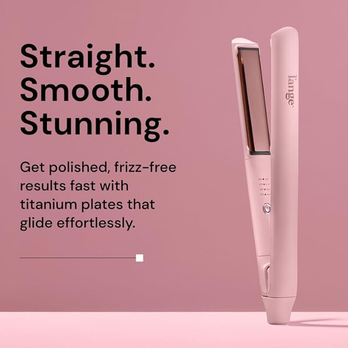 L’Ange Hair Straight Forward Titanium Flat Iron (Blush) - View 3
