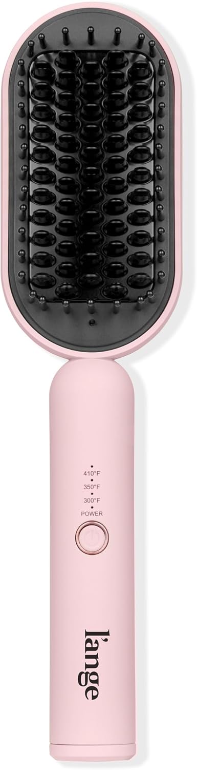 L'ANGE HAIR Mane Pass Straightening Hot Brush (Blush)