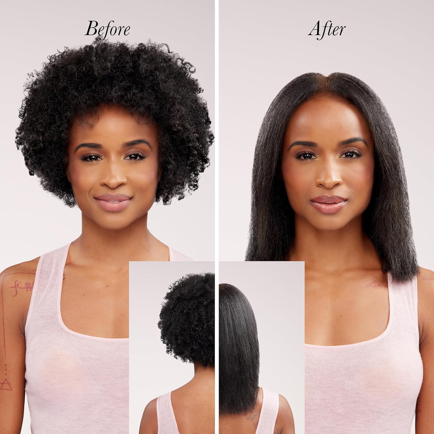 L'ANGE HAIR Mane Pass Straightening Hot Brush (Blush) - View 6