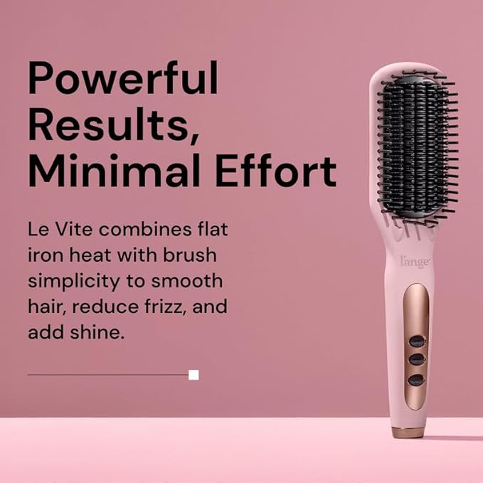 L'ANGE HAIR Le Vite Straightening Brush (Blush) - View 2