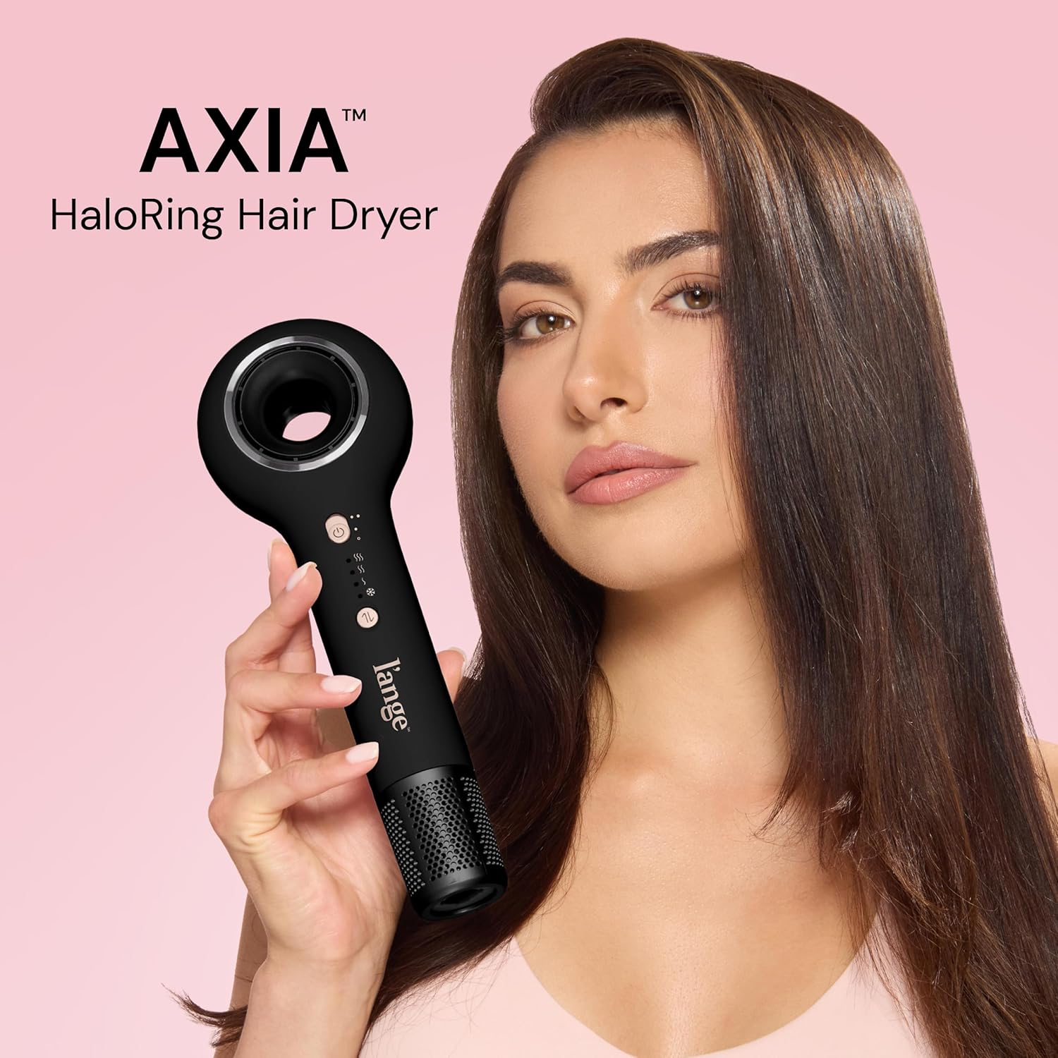 L’Ange Hair Axia HaloRing Ionic Hair Dryer (Black) - View 2